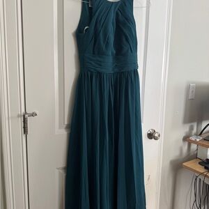 Elegant Teal Evening Gown